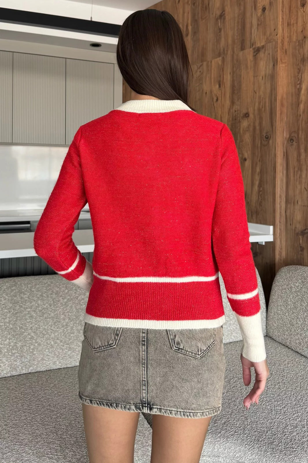 Sahte Cepli Triko Hırka