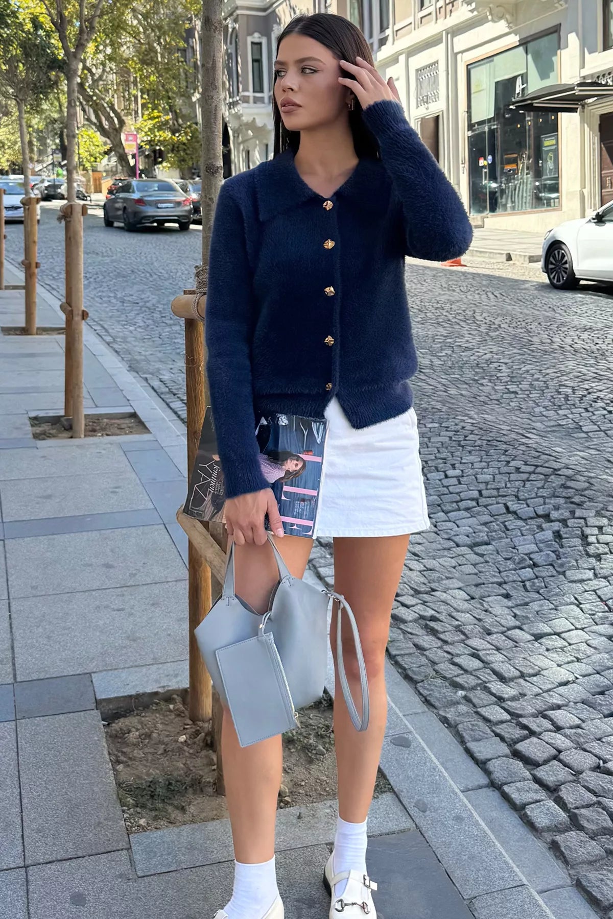 Kadın Yumoş İplik Triko Ceket