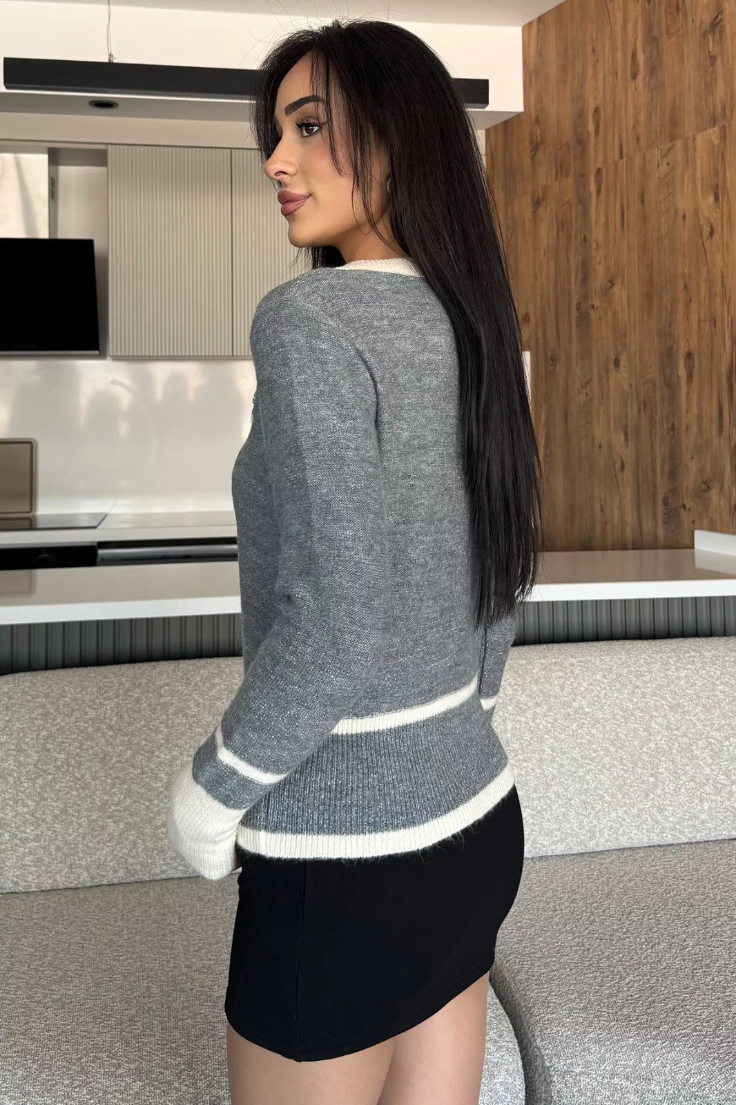 Sahte Cepli Triko Hırka