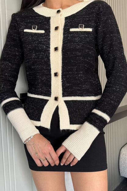 Sahte Cepli Triko Hırka