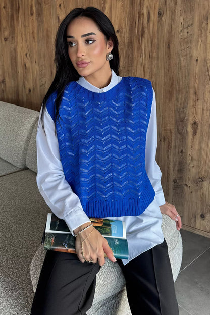 Gömlek Kombinli Triko Süveter