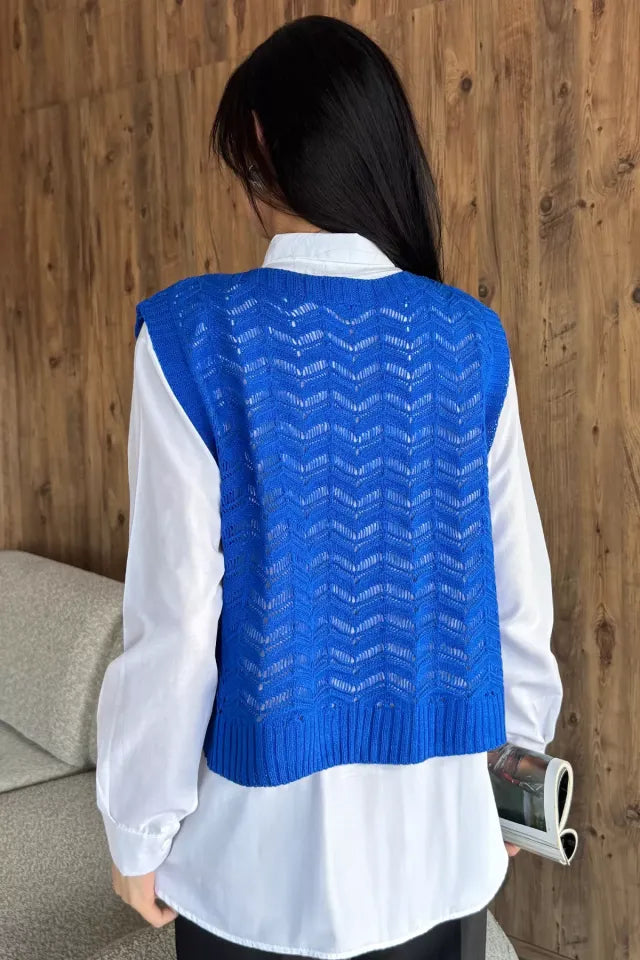 Gömlek Kombinli Triko Süveter