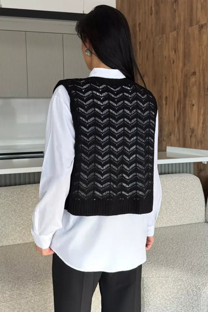 Gömlek Kombinli Triko Süveter