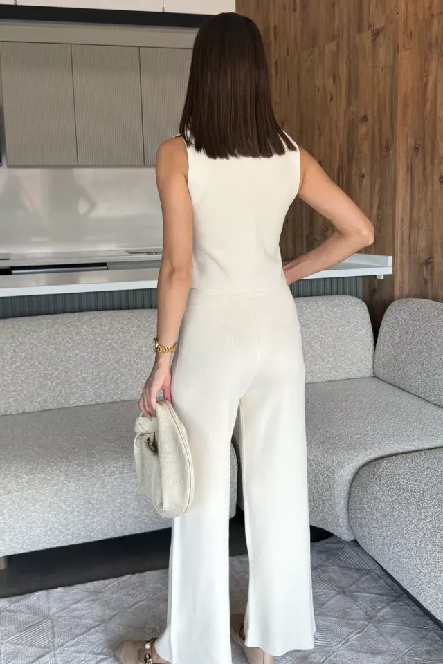 Gömlek Yaka Yelek Pantolon Triko İkili Takım