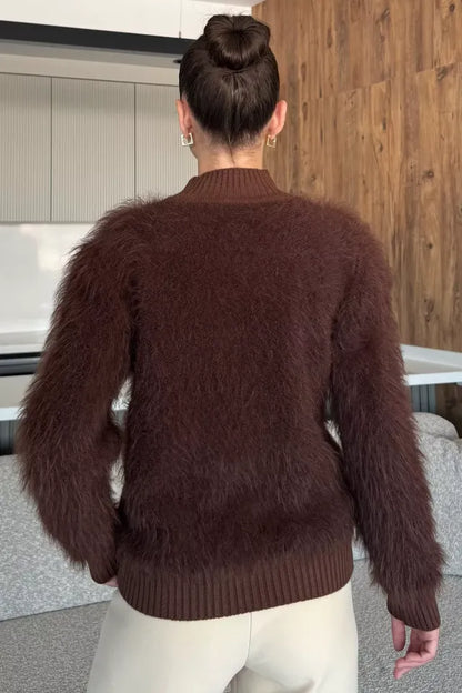 Balıkçı Yaka Sakallı Triko Kazak