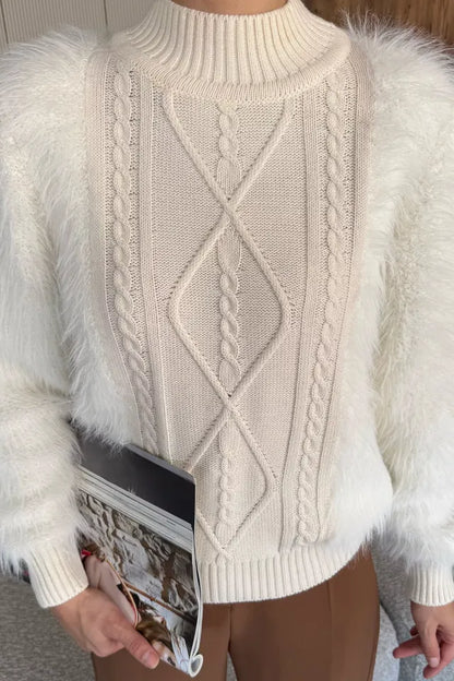 Balıkçı Yaka Sakallı Triko Kazak