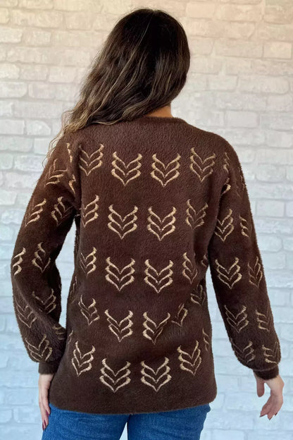 Kadın Yumoş İplik Sakallı Triko Ceket