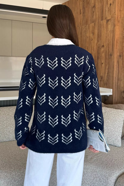 Kadın Yumoş İplik Sakallı Triko Ceket