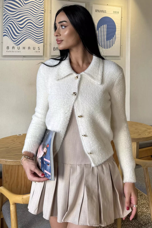 Kadın Yumoş İplik Triko Ceket