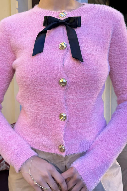 Ön Fiyonklu Sakallı Triko Ceket