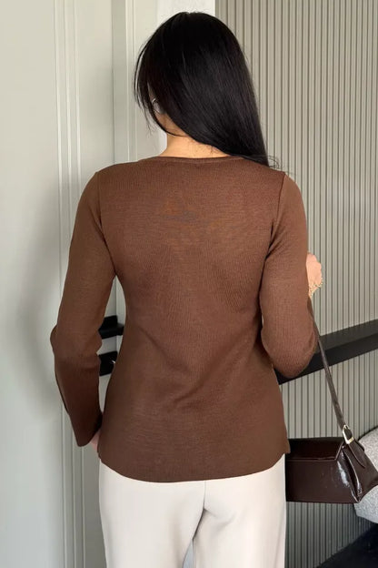 Taşlı Triko Hırka