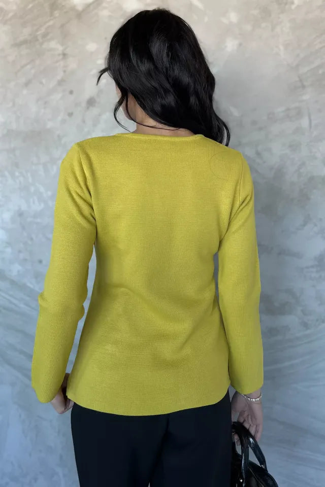 Taşlı Triko Hırka