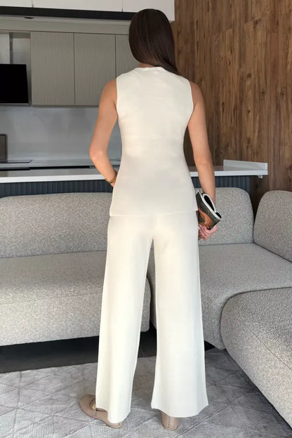 Yelek Pantolon Triko İkili Takım